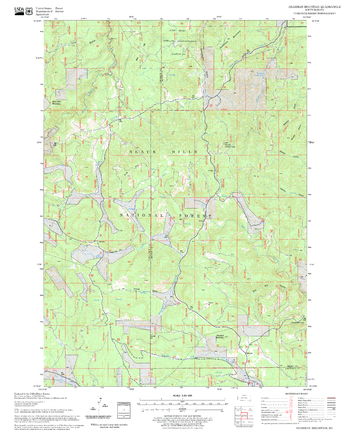 Deadman Mountain Quadrangle, South Dakota