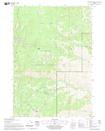 Degan Mountain Quadrangle, Idaho