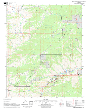 Democrat Hot Springs Quadrangle, California