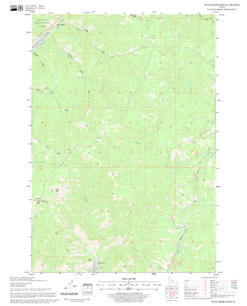 Duck Creek Point Quadrangle, Idaho