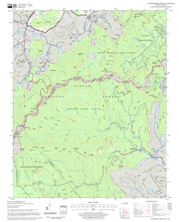 Dunsmore Mountain Quadrangle, North Carolina