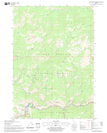 East Basin Creek Quadrangle, Idaho