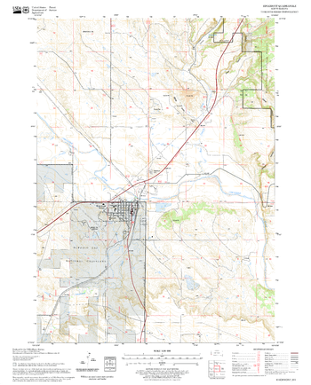 Edgemont Quadrangle, South Dakota