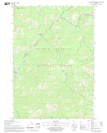 Elevenmile Creek Quadrangle, Idaho