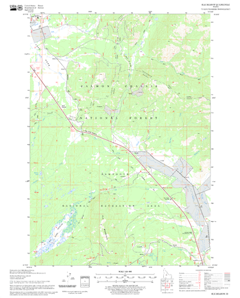 Elk Meadow Quadrangle, Idaho