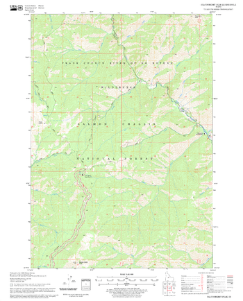 Falconberry Peak Quadrangle, Idaho
