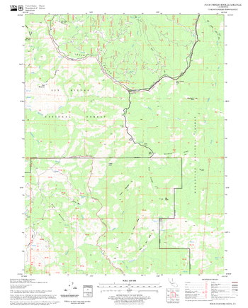 Four Corners Rock Quadrangle, California