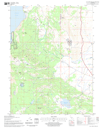 Gallatin Peak Quadrangle, California