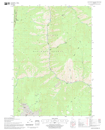 Gant Mountain Quadrangle, Idaho