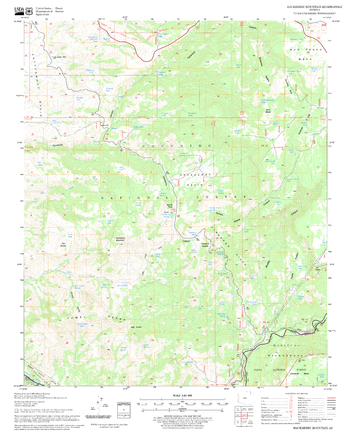 Hackberry Mountain Quadrangle, Arizona