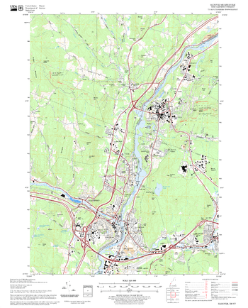 Hanover Quadrangle, New Hampshire-Vermont