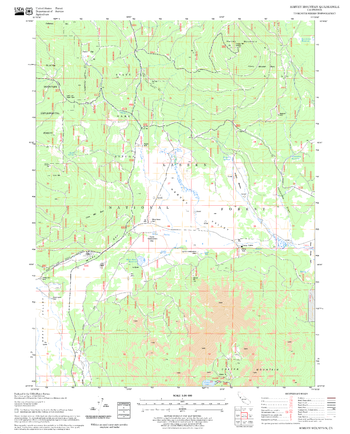 Harvey Mountain Quadrangle, California