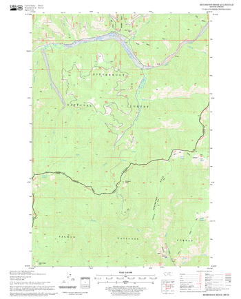 Henderson Ridge Quadrangle, Idaho
