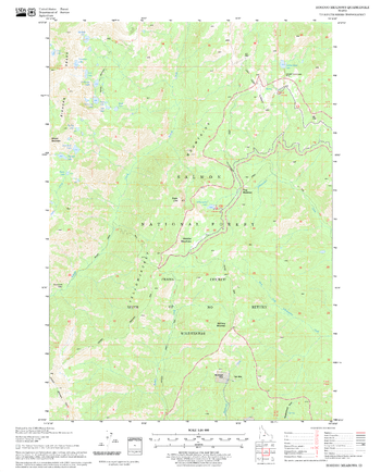 Hoodoo Meadows Quadrangle, Idaho