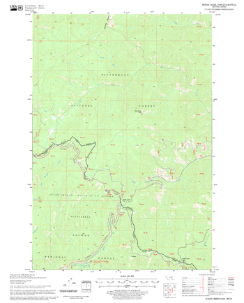 Horse Creek Pass Quadrangle, Idaho