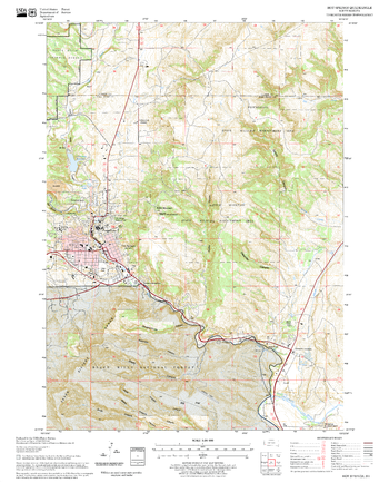 Hot Springs Quadrangle, South Dakota