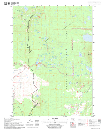 Irish Mountain Quadrangle, Oregon