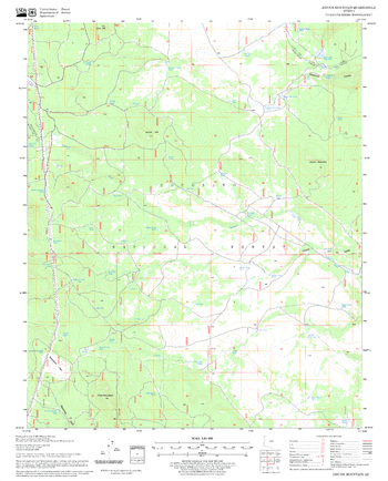 Jaycox Mountain Quadrangle, Arizona