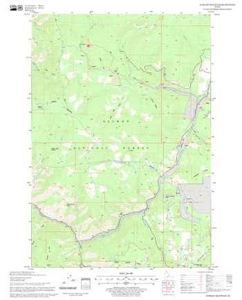 Jureano Mountain Quadrangle, Idaho