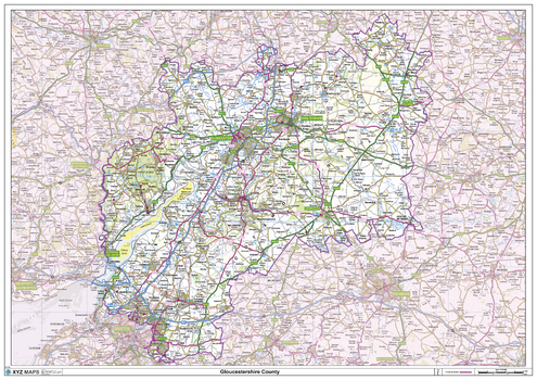 Gloucestershire County Map