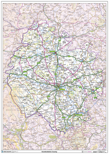 Herefordshire County Map