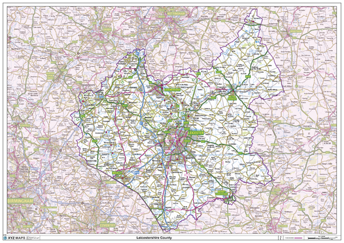 Leicestershire County Map