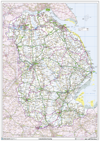 Lincolnshire County Map