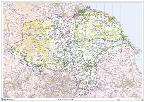 North Yorkshire County Map