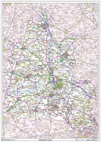 Oxfordshire County Map