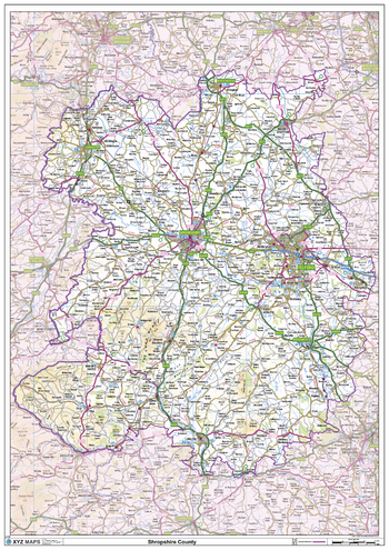 Shropshire County Map
