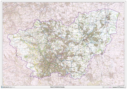 South Yorkshire County Map