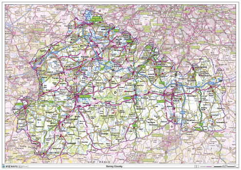 Surrey County Map