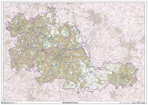West Midlands County Map