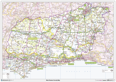 West Sussex County Map