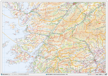 Perth - PH - Postcode Wall Map