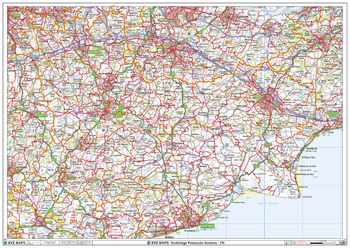 Tonbridge - TN - Postcode Wall Map