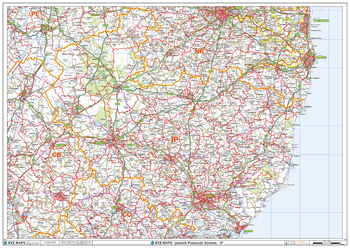 Ipswich - IP - Postcode Wall Map
