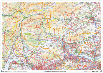 Falkirk - FK - Postcode Wall Map