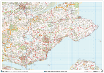 Kirkcaldy - KY - Postcode Wall Map
