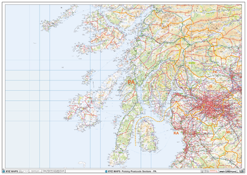 Paisley - PA - Postcode Wall Map
