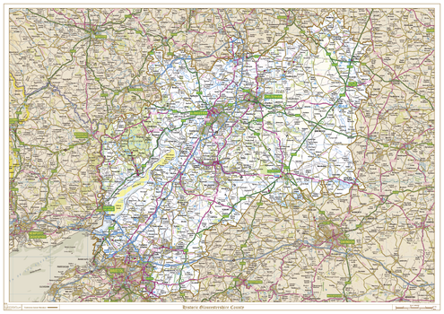 Historic Gloucestershire County Map
