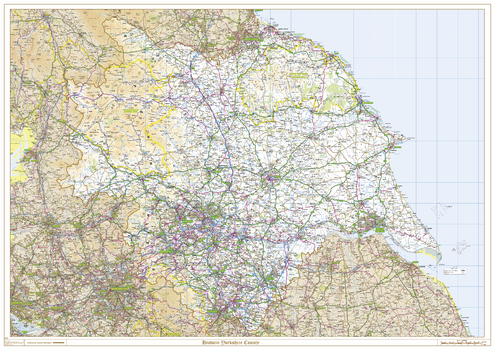 Historic Yorkshire County Map