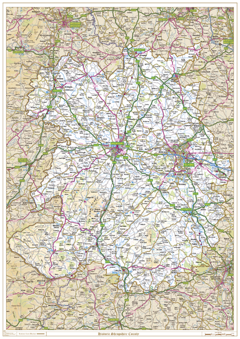 Historic Shropshire County Map