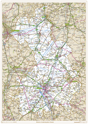Historic Cambridgeshire County Map