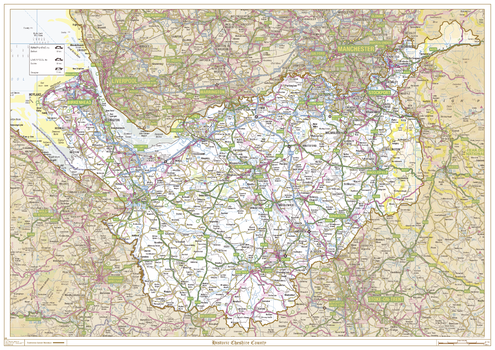 Historic Cheshire County Map