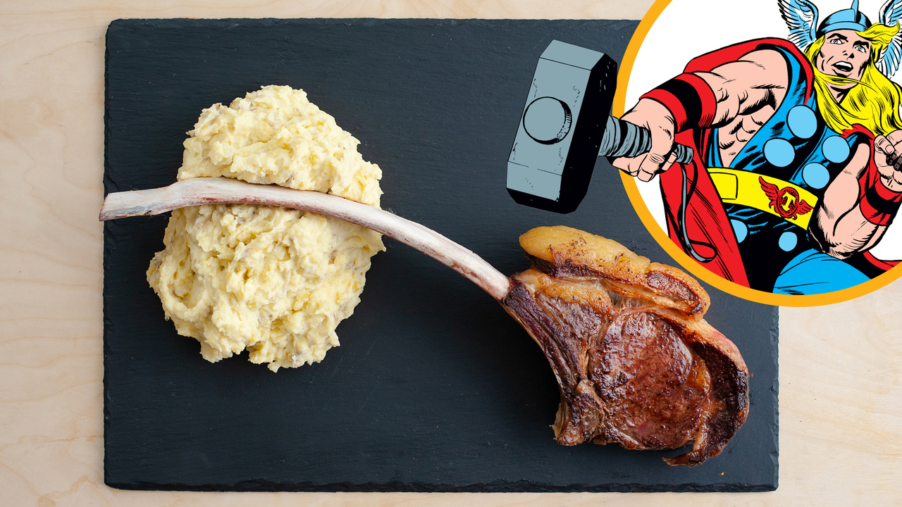 Thor's Hammer, but Meat Eat the Universe Marvel