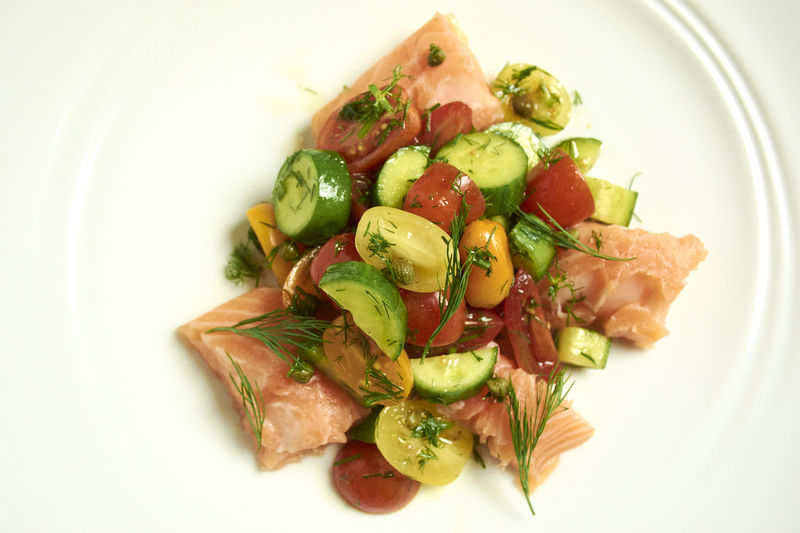 Sous Vide Salmon Recipe With CucumberDill Salad