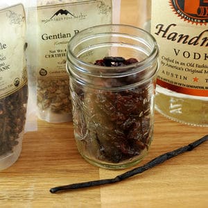 Cherry vanilla bitters whipping siphon