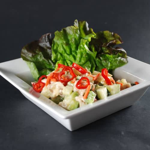 Sous Vide Grilled Chicken Salad Recipe with Honey Mustard  image