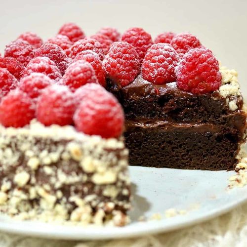 Sous Vide Chocolate Layer Cake with Nutella Mascarpone Frosting Recipe image